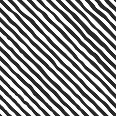 Curved diagonal lines. Seamless vector pattern. Imitation of natural texture or fibers. Irregular stripes. Repeating fabric texture.