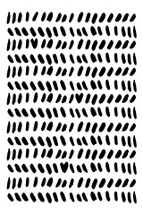 Hand drawing Monochrome Brush Stroke pattern. Simple paintbrush line vertical background for social media, post, card, poster, t-shirt, textile, phone cases. Vector illustration