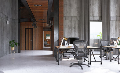 Loft style modern office