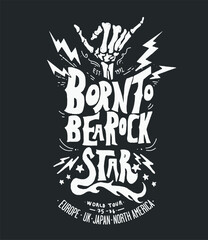 rock and punk illustration font for print - 575278793