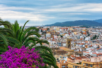 View of the central part of the city of Blanes (Spain, Catalonia)