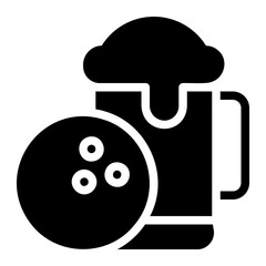 beer glyph icon