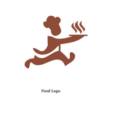 Food logo with smile,Food guru logo template design with a fork. Vector illustration,Graphic fork icon symbol for restaurant, cooking business. 