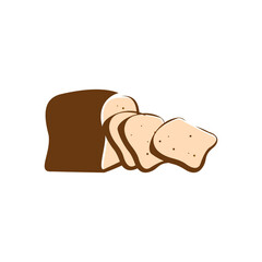 Loaf Bread Slice Bakery Food Illustration
