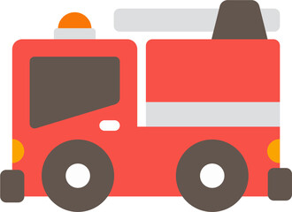 Vector Illustration of Fire Truck