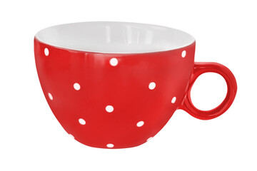 1 Rote Tasse und Hintergrund transparent PNG cut out