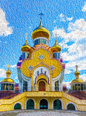 Illustration de l'église orthodoxe 