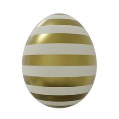 Easter Egg 3D Illustration. Painted Egg for Easter day.