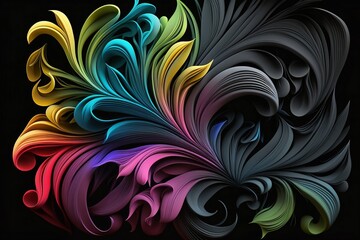 Abstract floral background with flowers