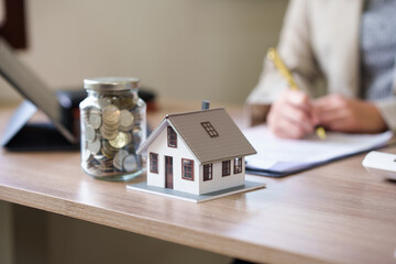 Real estate agents offer to sell houses or condos and purchase and sale agreements for houses and...
