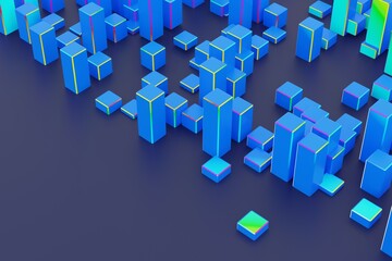 abstract background with cubes