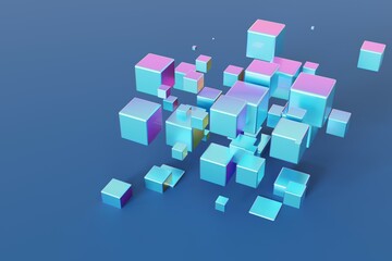 3d cubes in the shape of a cube