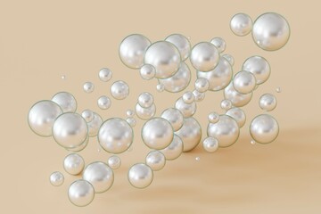 ball white 3d render illustration backdrop