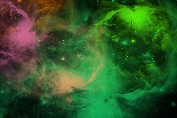 Obraz na płótnie Canvas Nebula Cosmic Cosmos Space Background Colorful Magical Mystical Dark