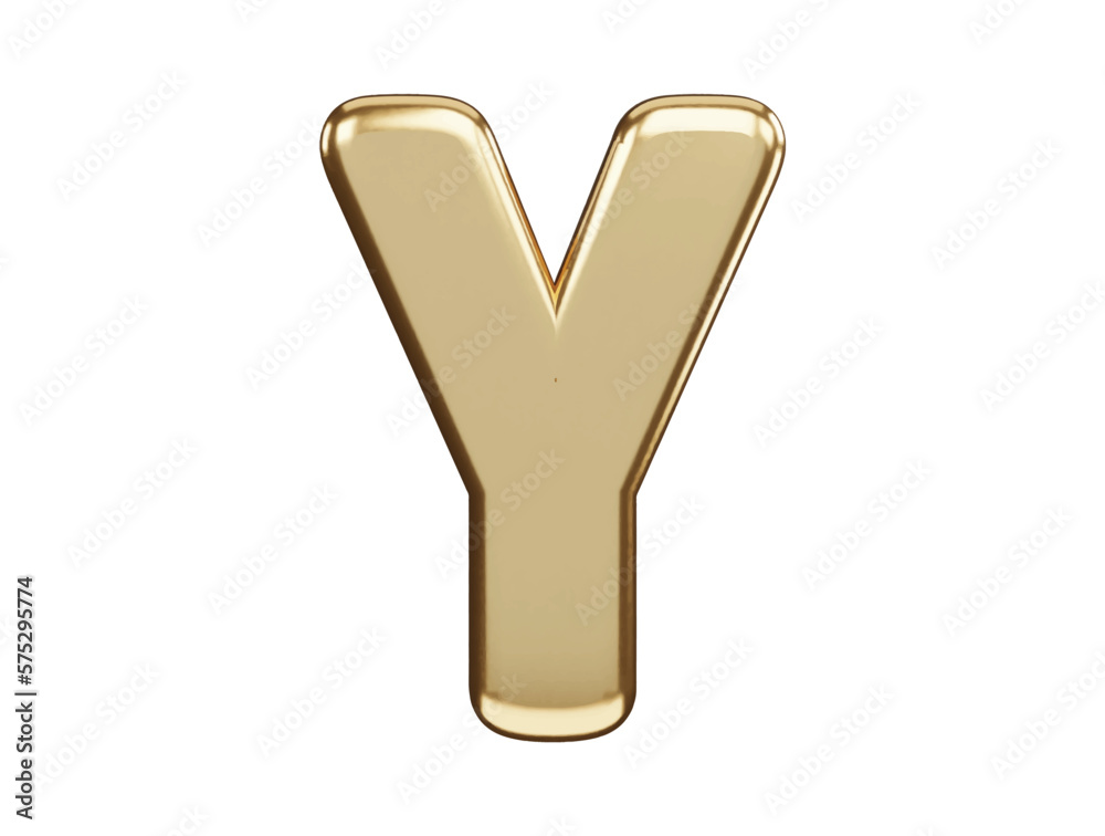 Fototapete Alphabet text effect 3d rendering vector illustration
