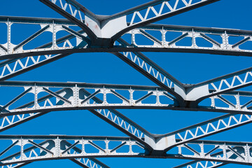 橋の鉄骨　Bridge steel
