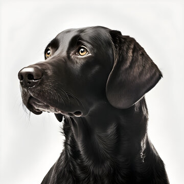 Springador dog on a white background