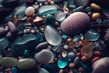 Stones background. Pebbles.