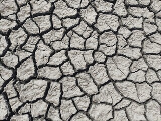 dry cracked soil