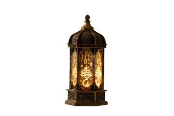 ramadan kareem lantern isolated, Arabic lamp with light, Muslim holiday, Islamic fasting
