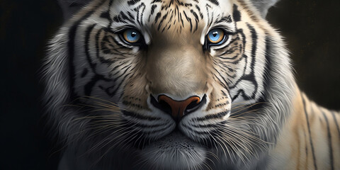 Animal Tiger Background, Cute Tiger, Cute Animal Gernerative AI