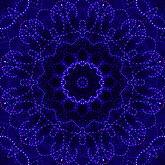 Dark blue background texture pattern with blue light lights in the dark