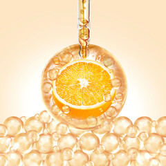 orange serum oil, orange juice
