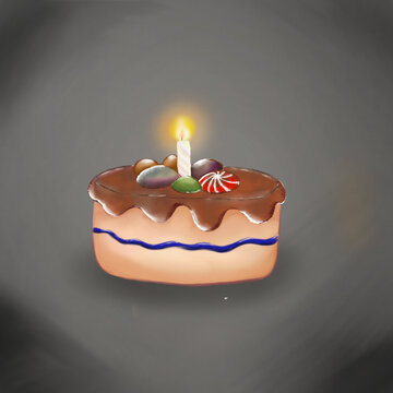birthday cake with candle  for important per son. birthday cake. cake