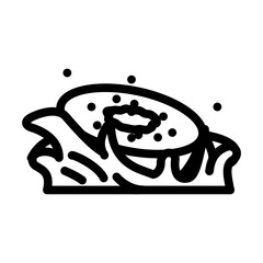 juice kiwi splash line icon vector illustration