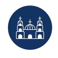 Church Vector Icon which can easily modify

