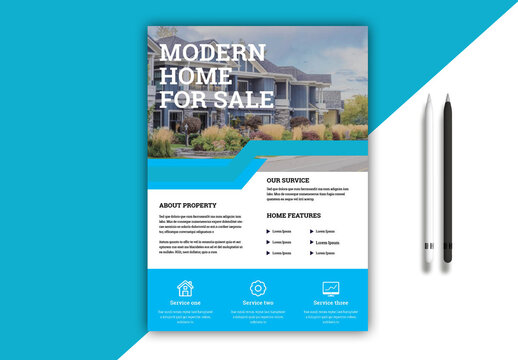 Modern Home For Sale Flyer