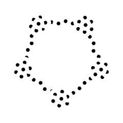 molecular structure glyph icon vector illustration