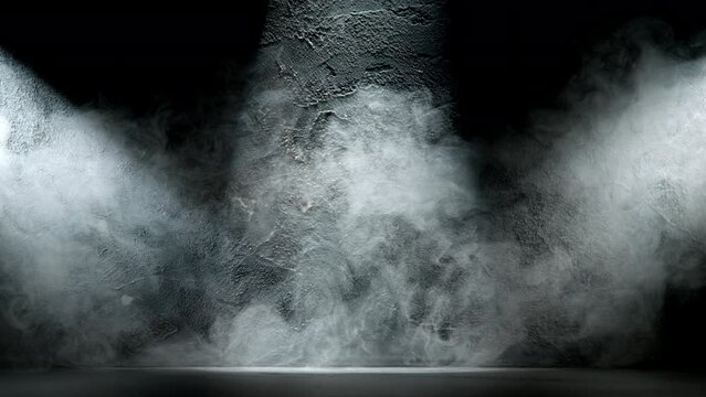 Super Slow Motion Shot of Atmospheric Smoke Abstract Color Background at 1000fps.