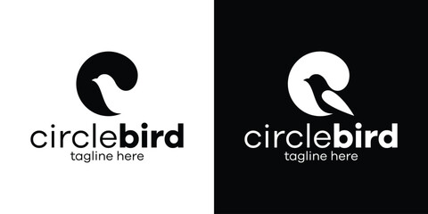 logo design illustration bird icon vector