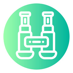 binoculars gradient icon
