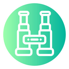 binoculars gradient icon