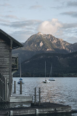 Austrian little city Sankt-Wolfgang at the end of Summer
Sankt-Wolfgang am Wolfgangsee
Wonderful view on the mountains