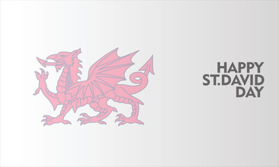 St David Vector Background, perfect for office, company, school, social media, advertising, printing and more