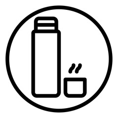 thermos line icon