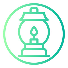 fire lamp gradient icon