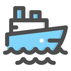 ship colored icon