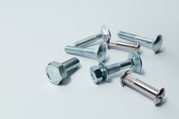 Bolts nuts screw washer zinc heap chrome