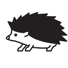 Solid Line HEDGEHOG design vector icon