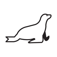 Solid Line SEALS design vector icon