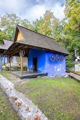 Old wooden village house, Hervartov near Bardejov, Slovakia