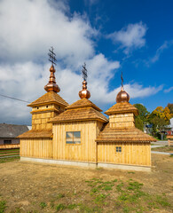 Model of wood church, Nizna Polianka, Slovakia