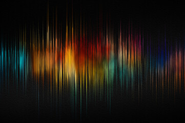 Sound wave with spectral colours. Abstract image of musical equalizer. Colorful equalizer - obrazy, fototapety, plakaty