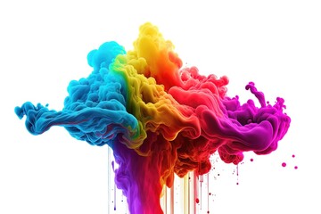 abstract ink texture banner splash color in your design generative ai