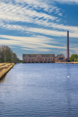 Ir. D. F. Woudagemaal is the largest steam pumping station ever built in world, UNESCO site, Lemmer, Friesland, Netherlands