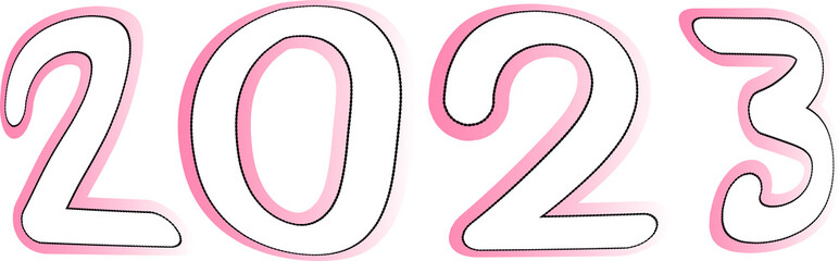 number 2023 decoration